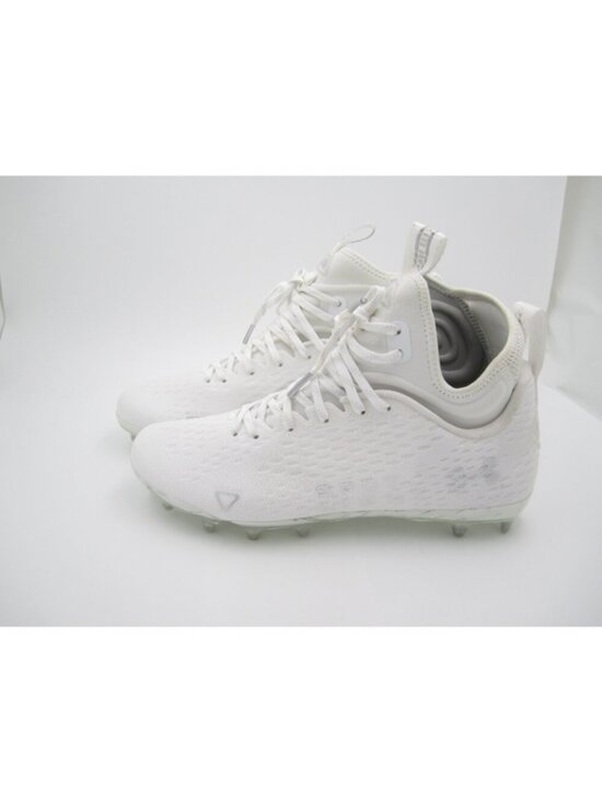 New Under Armour Spotlight Lux MC 2.0 Football Cleats Men Sz 9 White (F12)